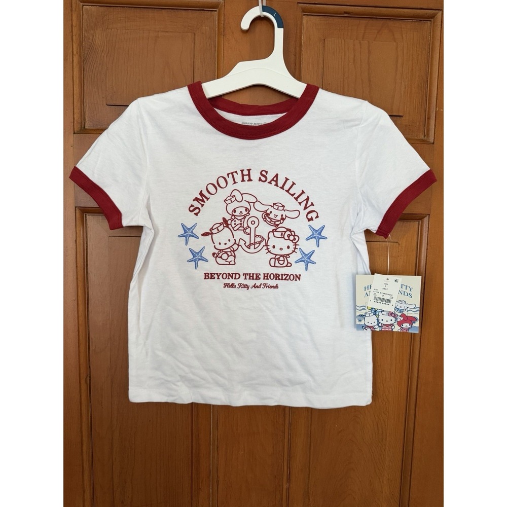 Girls' Hello Kitty & Friends Smooth Sailing Short Sleeve Graphic T-Shirt Large